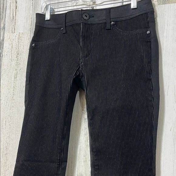 Black Textured Striped Women Super Skinny Jeans - Picture 5 of 15